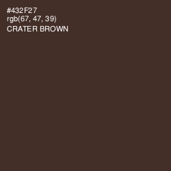 #432F27 - Crater Brown Color Image